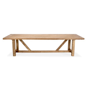 Highlander Outdoor Dining Table, L 230cm x W 100cm x H 75cm