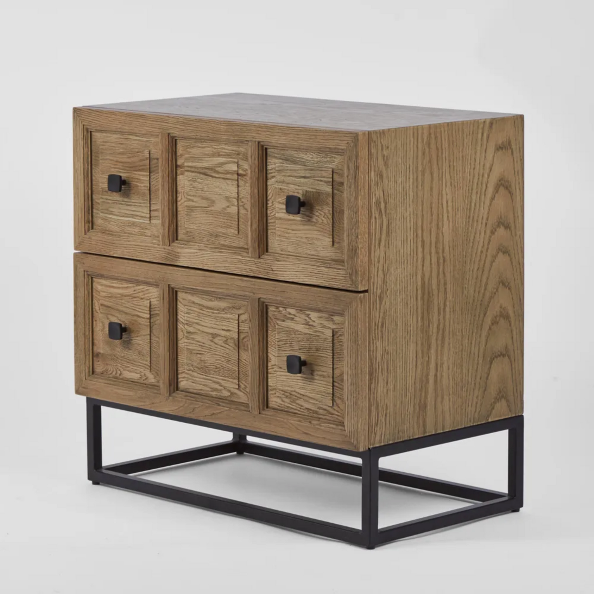 Sierra Oak Bedside, L 40cm W 70cm H 67cm (RRP $1199) - Image 5
