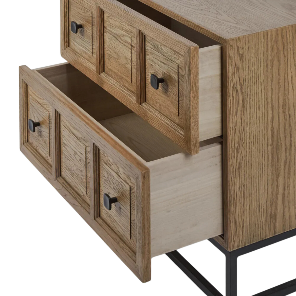 Sierra Oak Bedside, L 40cm W 70cm H 67cm (RRP $1199) - Image 4