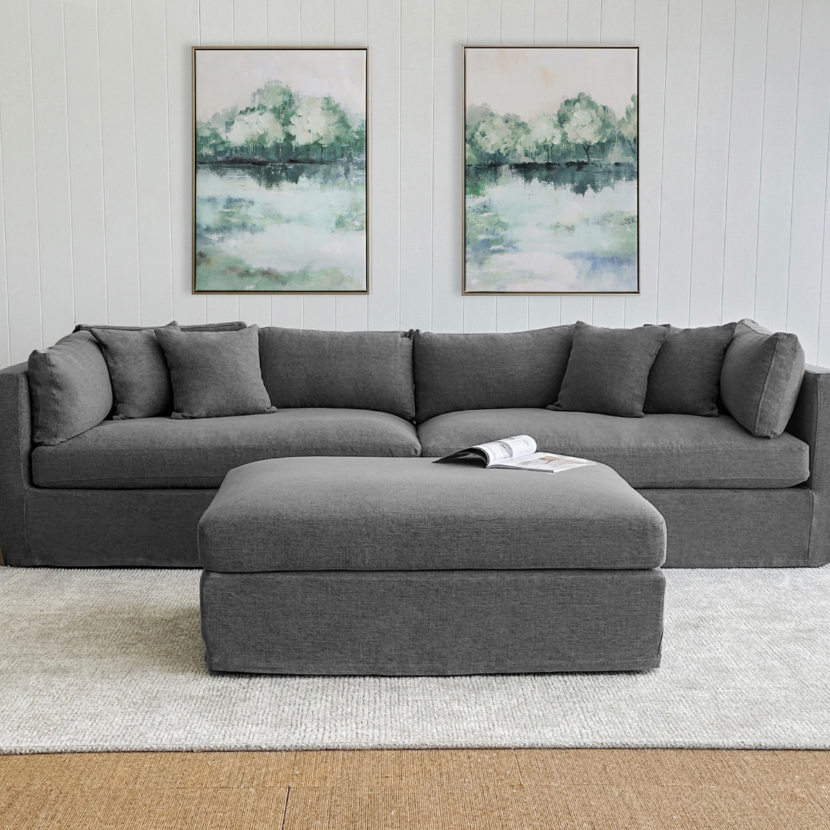 Marbella 4 Seat Sofa Storm, W 300 D 100 H 85cm (RRP $3859) - Image 11