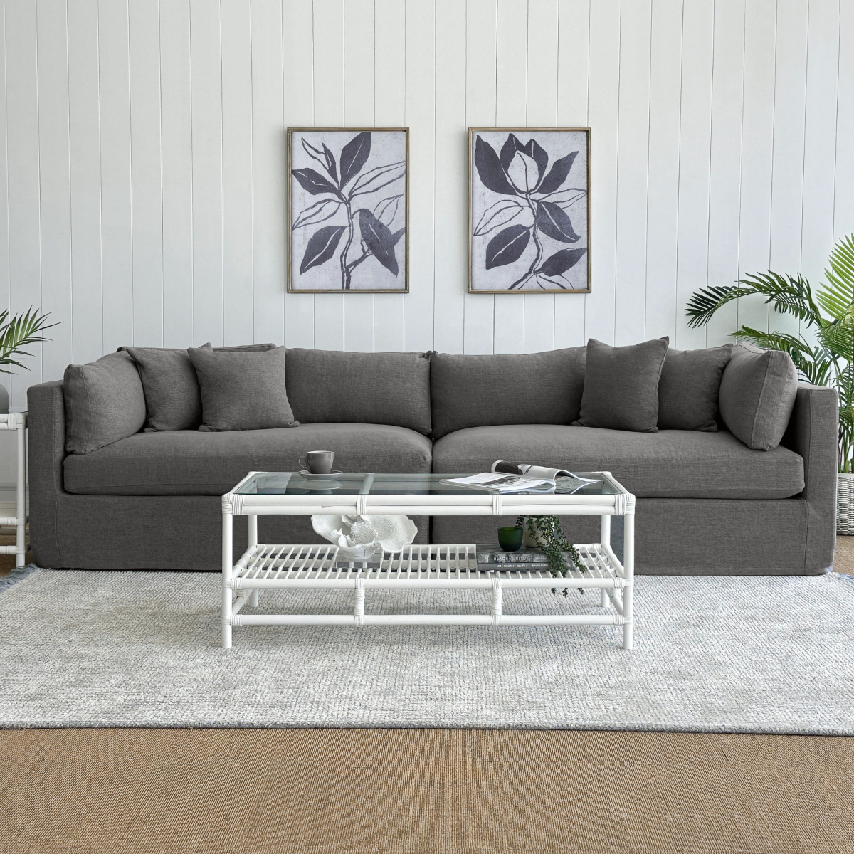 Marbella 4 Seat Sofa Storm, W 300 D 100 H 85cm (RRP $3859) - Image 7