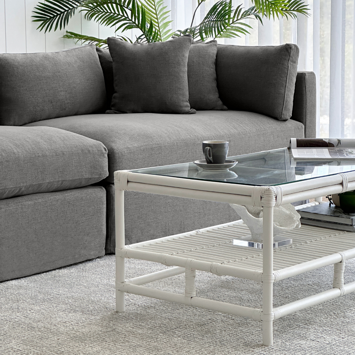 Marbella Modular Sofa Storm Right, W 300 D 250 H 85cm (RRP $6149) - Image 10