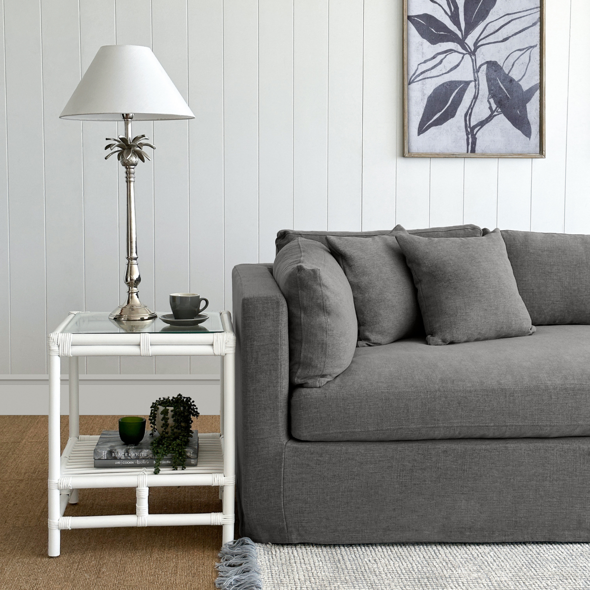 Marbella Modular Sofa Storm Left, W 300 D 250 H 85cm (RRP $6149) - Image 2