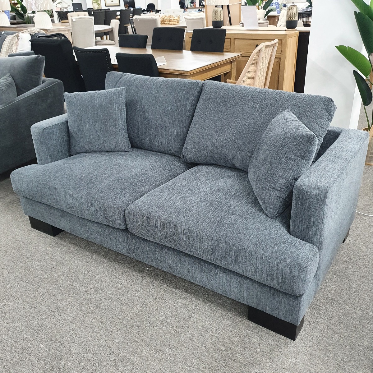 FLOORSTOCK CLEARANCE SALE "Hamilton" Superior Comfort 3 Seater + 2 Seater Fabric Lounge Set, 4 Colours. In Stock, Ready for Delivery (RRP $3499) - Image 3
