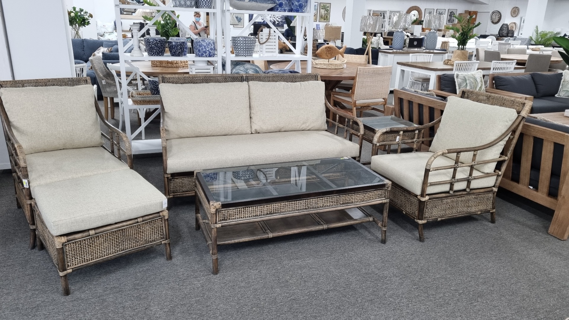 FLOORSTOCK CLEARANCE SALE "Caribbean" British Colonial Style Alfresco 5 Piece Package (RRP $3499) - Image 2