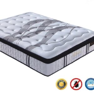 "Luxury" Latex Plush Knitted Fabric Natural Latex Mattress Superior Comfort, Queen Size