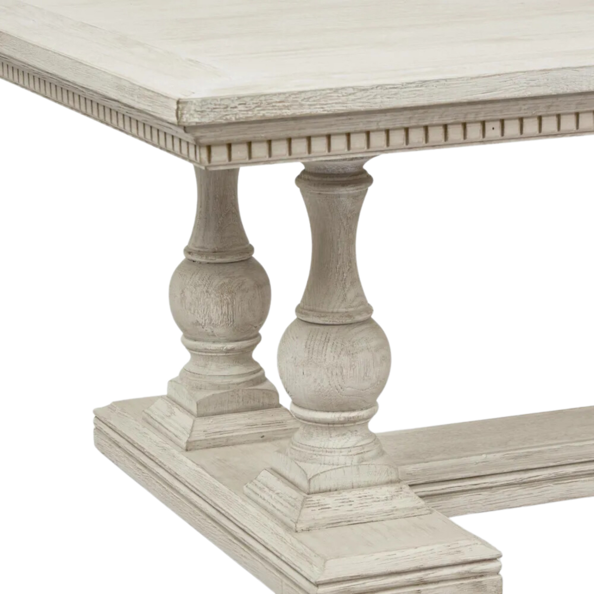 Ville Oak Dining Table White, L 100cm W 300cm H 75cm (RRP $8360) - Image 2