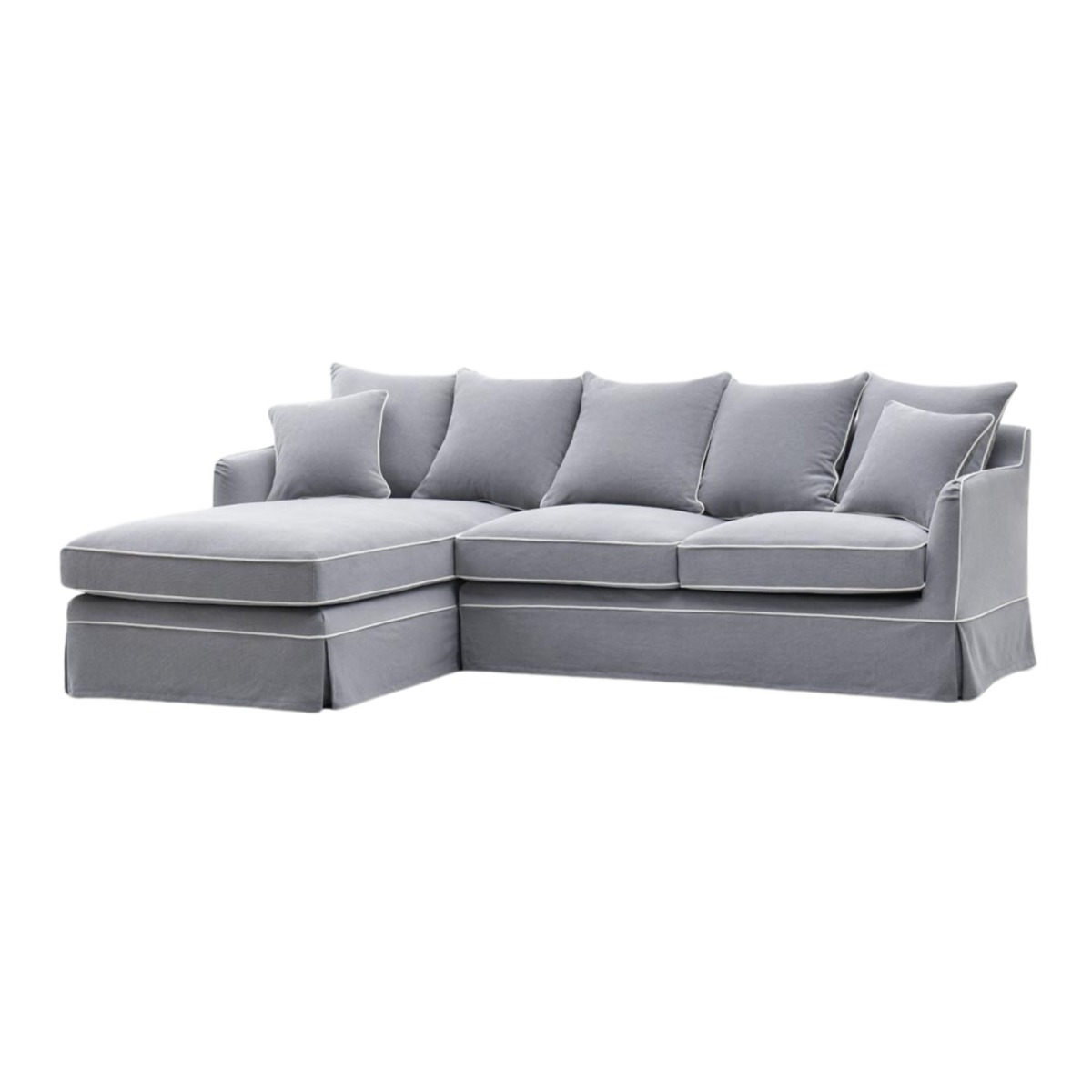 Noosa 3 Seater Left Chaise Sofa Grey, W 259cm D 166cm H 80cm (RRP $4999) - Image 2
