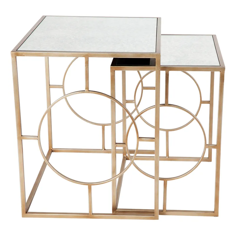 Melrose Nesting Side Tables, 51cm W x 41cm D x 51cm H (RRP $599) - Image 3