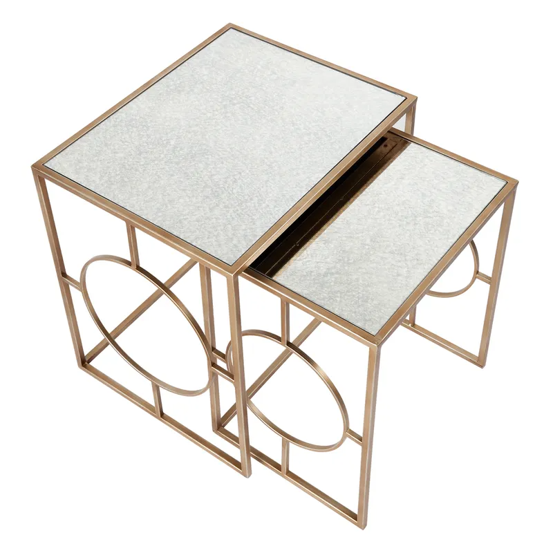 Melrose Nesting Side Tables, 51cm W x 41cm D x 51cm H (RRP $599) - Image 4