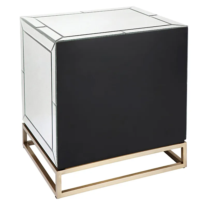 Rochester Mirrored Bedside Table, 60cm W x 50cm D x 65cm H (RRP $1617) - Image 5