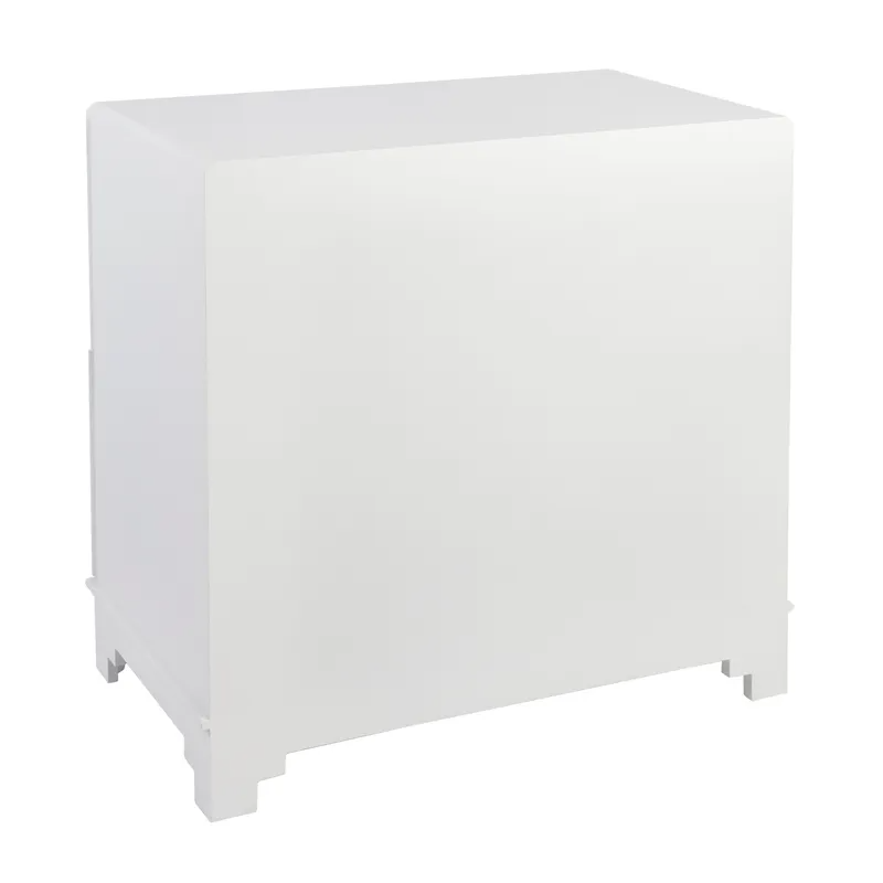 Greek Key Bedside Table White, 70cm W x 40cm D x 69cm H (RRP $1089) - Image 6