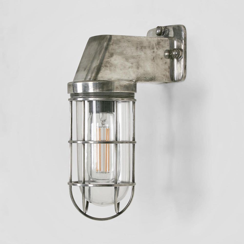 Royal London Outdoor Wall Light Antique Silver (RRP $572) - Image 4