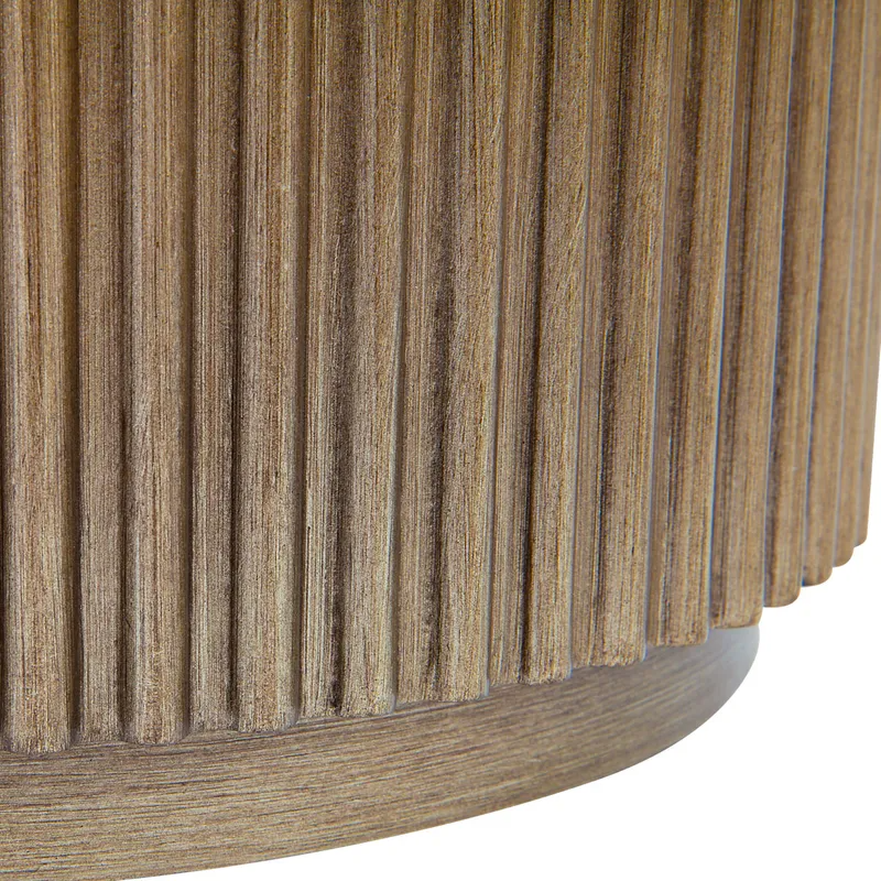 Nomad Round Side Table Antique Gold, 40cm Dia x 50cm H (RRP $693) - Image 4