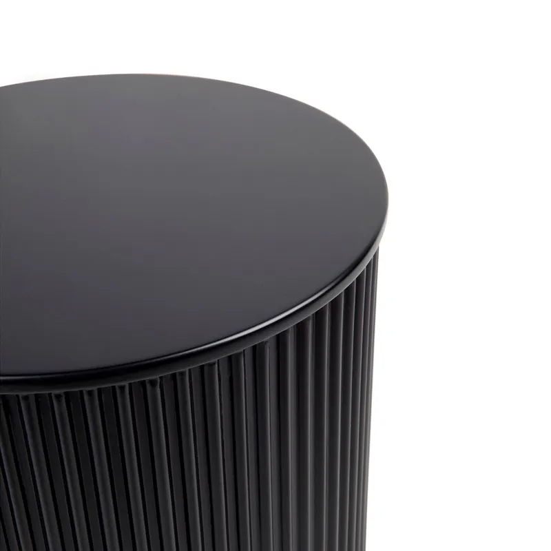 Nomad Round Side Table Black, 40cm Dia x 50cm H (RRP $693) - Image 3