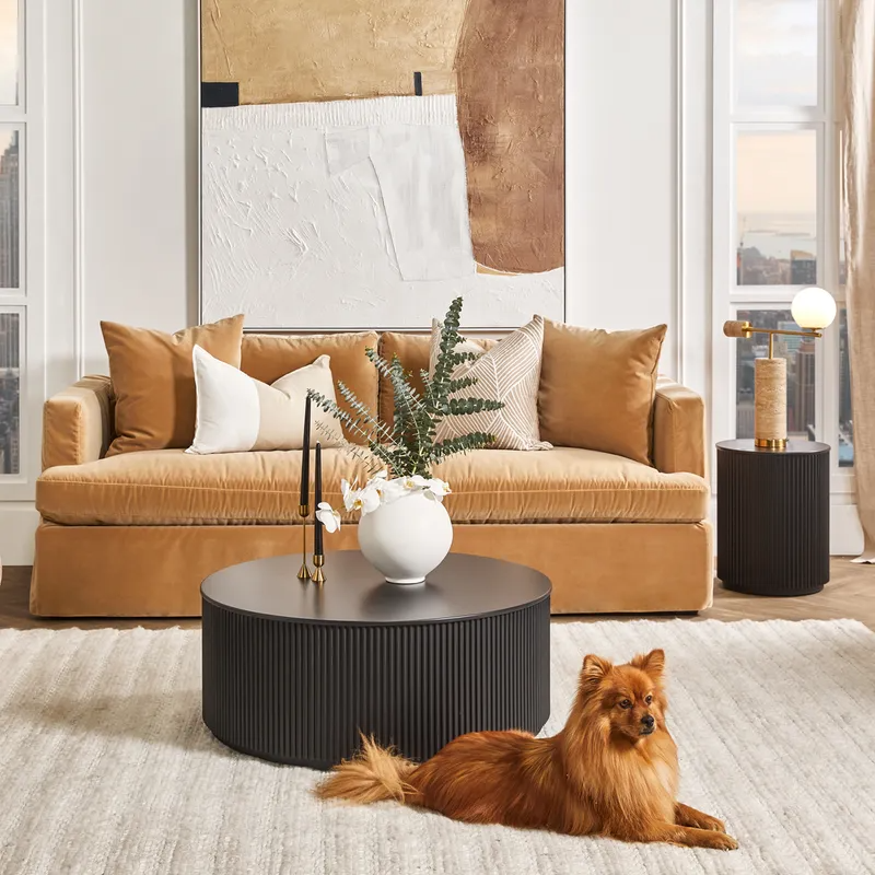 Nomad Round Side Table Black, 40cm Dia x 50cm H (RRP $693) - Image 4