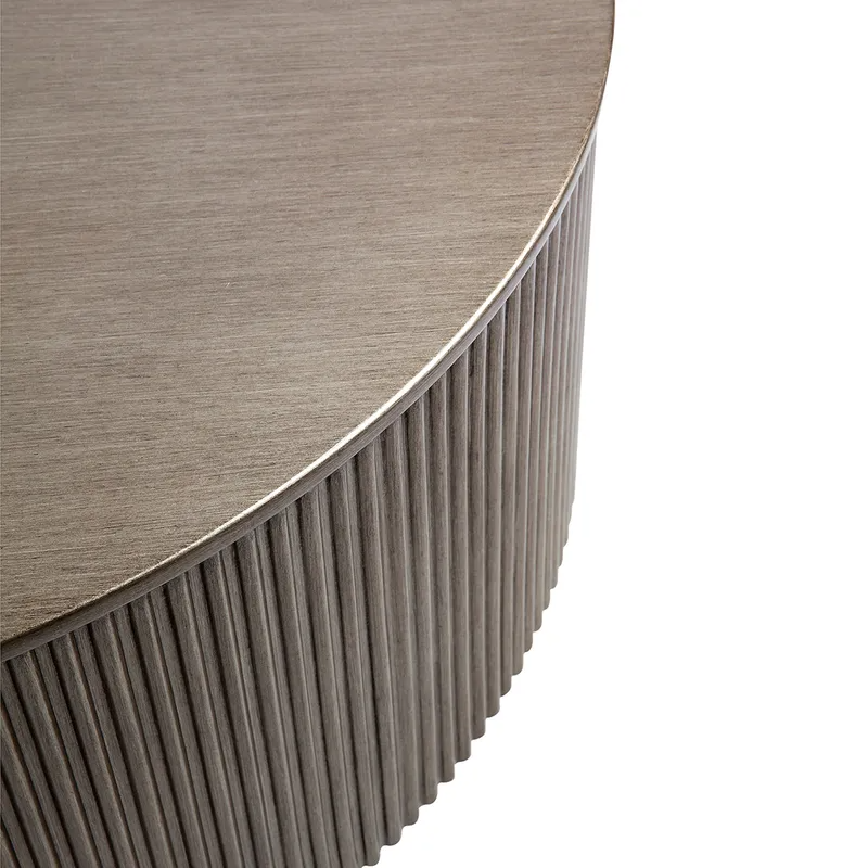 Nomad Round Coffee Table Antique Gold, 90cm Dia x 36cm H (RRP $1749) - Image 4