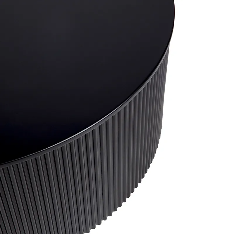 Nomad Round Coffee Table Black, 90cm Dia x 36cm H (RRP $1749) - Image 3