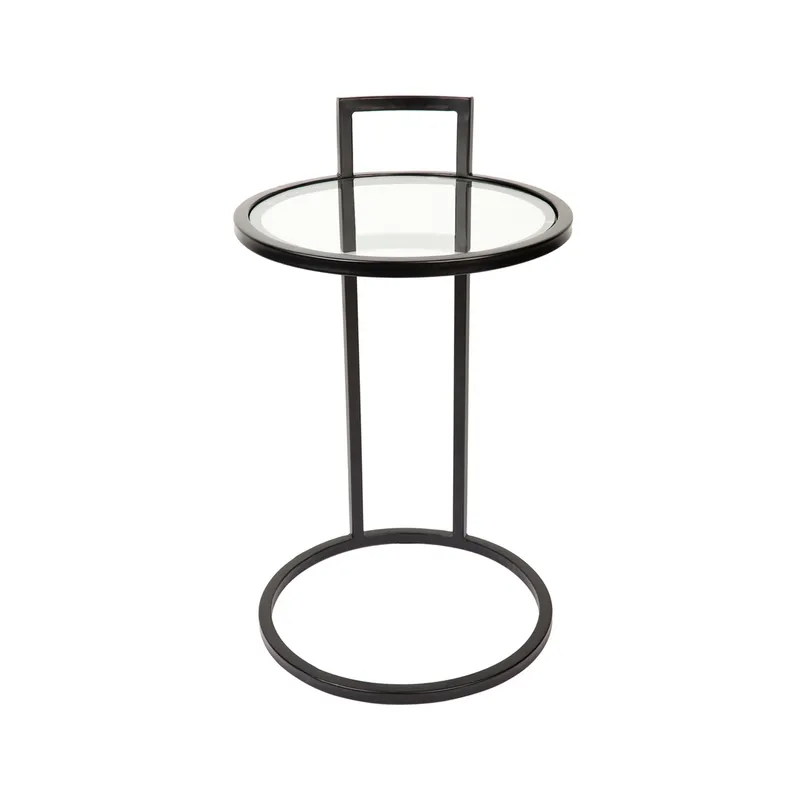 Maxie Side Table Black, 40cm Dia x 67cm H (RRP $363) - Image 3