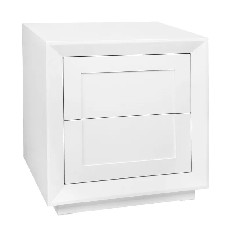 Balmain Tall Bedside Table White, 60cm W x 45cm D x 65cm H (RRP $1419) - Image 3