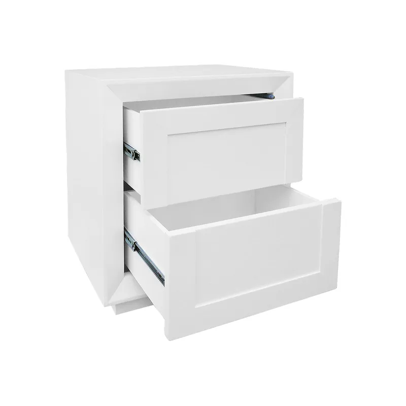 Balmain Tall Bedside Table White, 60cm W x 45cm D x 65cm H (RRP $1419) - Image 4