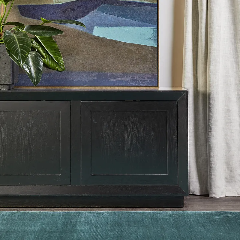 Balmain Buffet Large Black 200cm W x 45cm D x 70cm H (RRP $3509) - Image 4