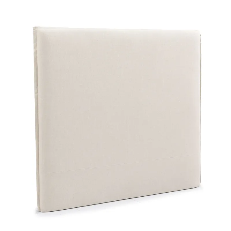 Brighton Slip Cover Queen Bedhead w Valance Natural Linen, 165cm W x 8cm D x 140cm H (RRP $1529) - Image 3