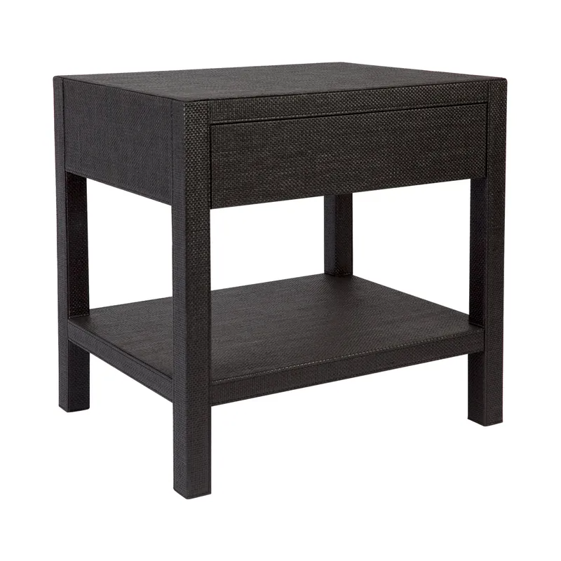 Chiswick Bedside Table Black, 56cm W x 43cm D x 56cm H (RRP $1265) - Image 3