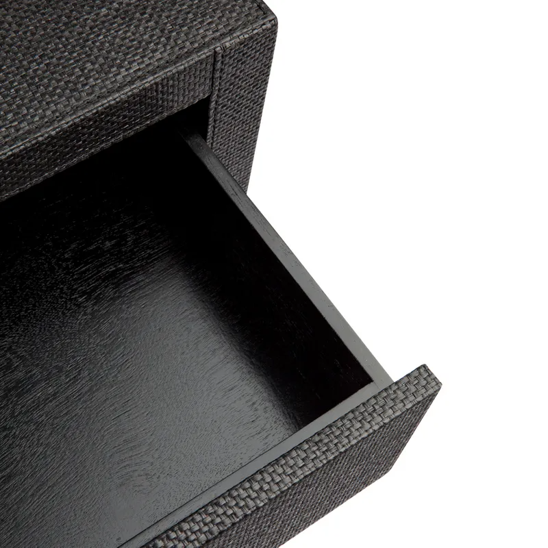 Chiswick Bedside Table Black, 56cm W x 43cm D x 56cm H (RRP $1265) - Image 5