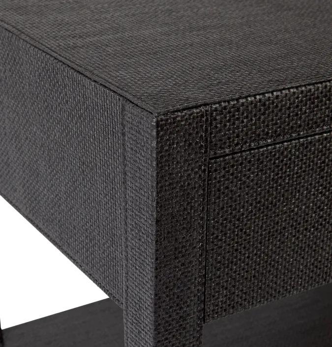Chiswick Bedside Table Black, 56cm W x 43cm D x 56cm H (RRP $1265) - Image 6