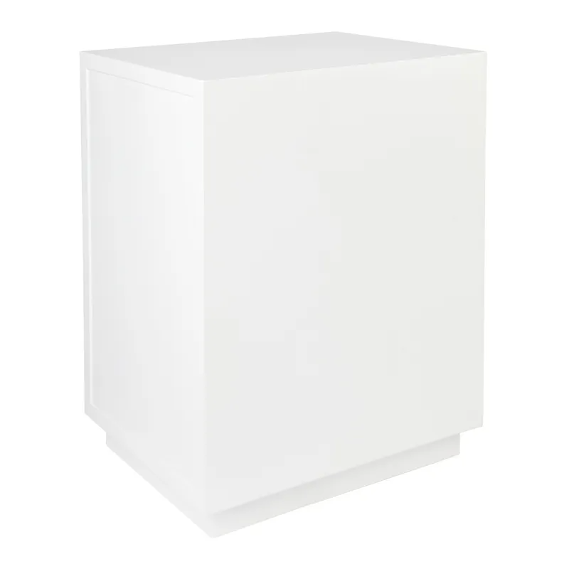 Logan Bedside Table White, 50cm W x 40cm D x 65cm H (RRP $979) - Image 4
