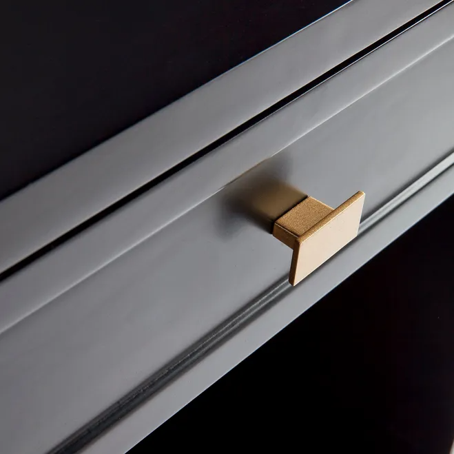 Logan Bedside Table Black, 50cm W x 40cm D x 65cm H (RRP $913) - Image 6