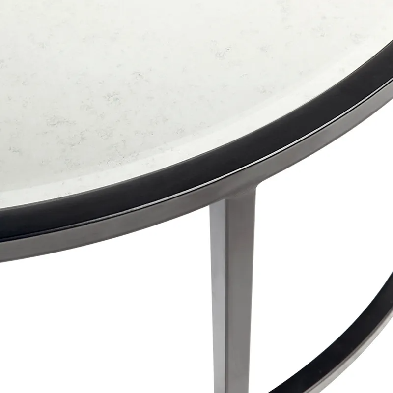 Serene Nesting Coffee Tables Black, 95cm Dia x 40cm H (RRP $2145) - Image 3