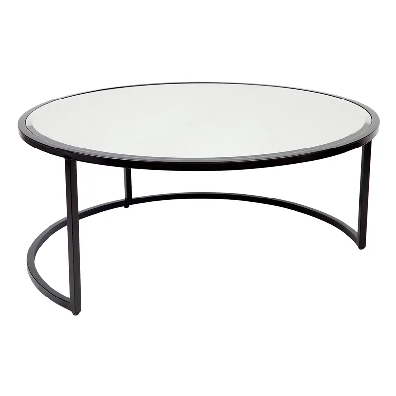 Serene Nesting Coffee Tables Black, 95cm Dia x 40cm H (RRP $2145) - Image 5