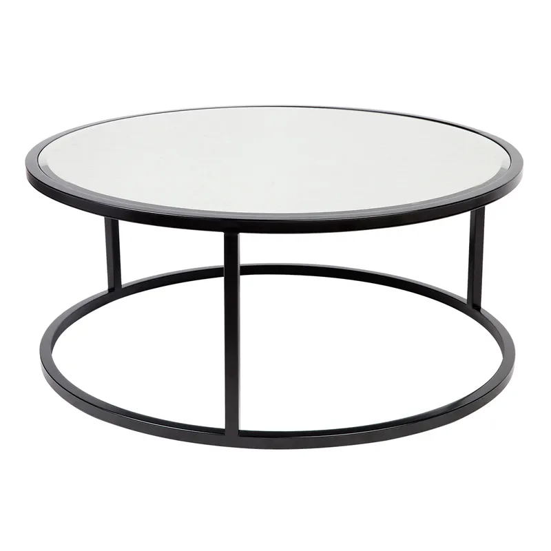 Serene Nesting Coffee Tables Black, 95cm Dia x 40cm H (RRP $2145) - Image 6