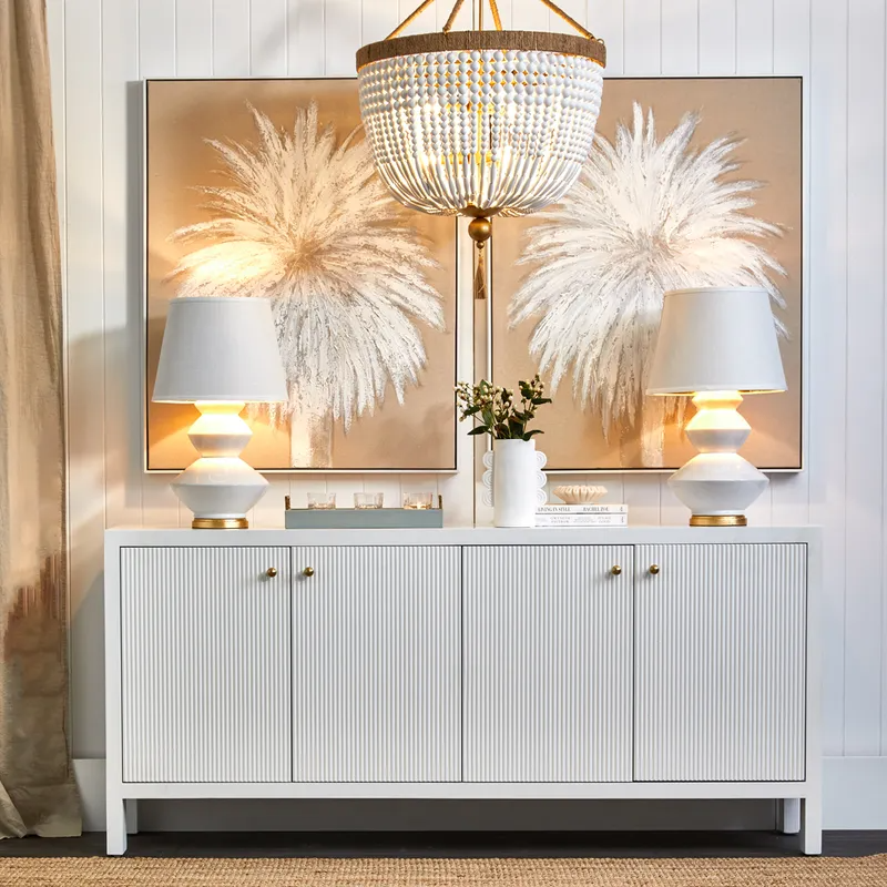 Ariana Buffet White 180cm W x 40cm D x 83cm H (RRP $3025) - Image 2