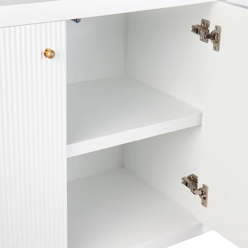 Ariana Buffet White 180cm W x 40cm D x 83cm H (RRP $3025) - Image 5