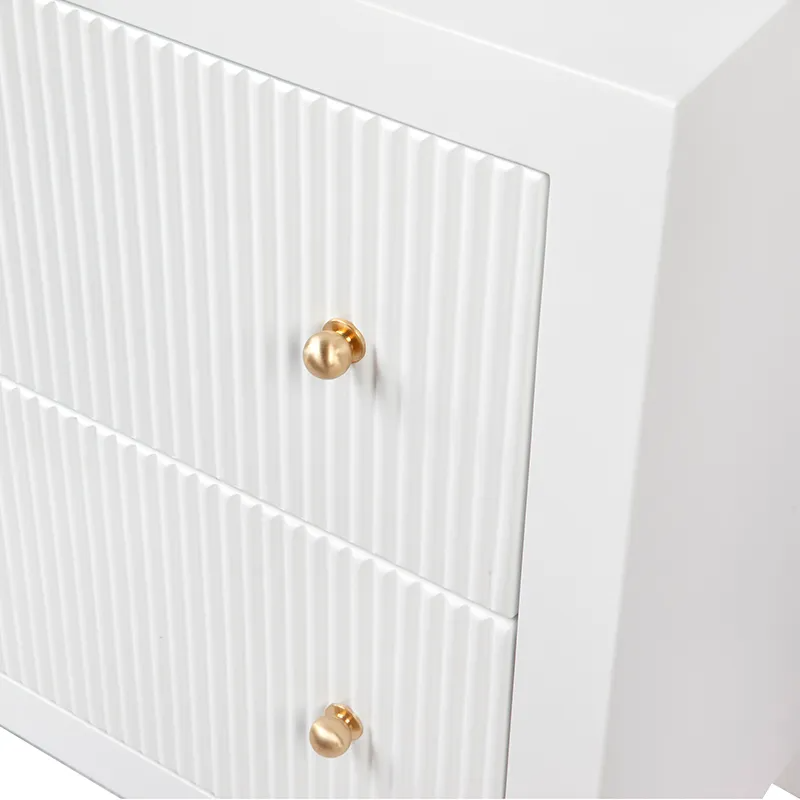 Ariana Bedside Table Large White, 67cm W x 50cm D x 76cm H (RRP $1375) - Image 7