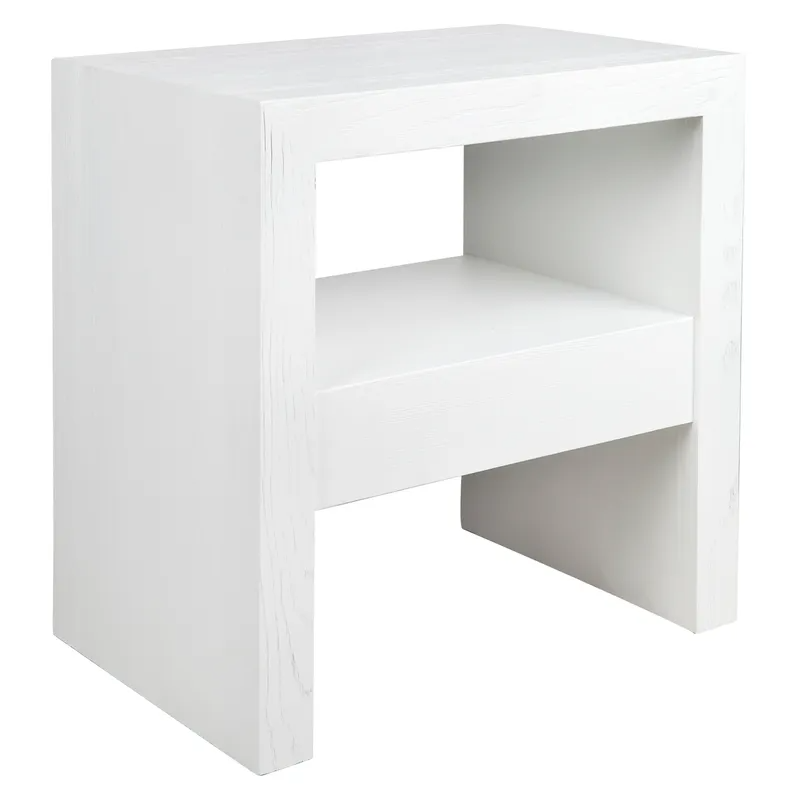 Axel Side Table White, 60cm W x 40cm D x 60cm H (RRP $869) - Image 2