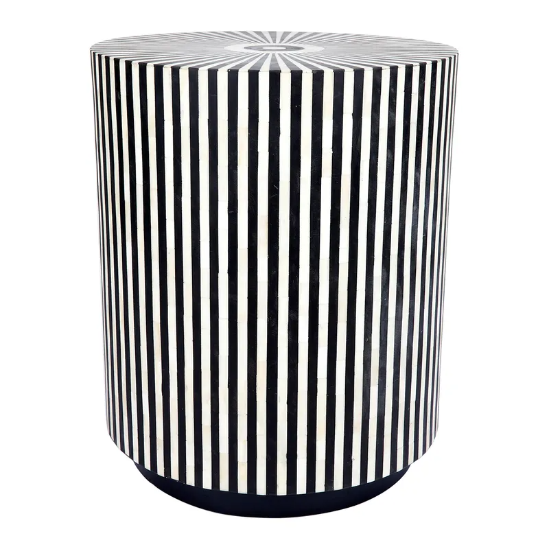 Makayla Side Table Black, 50cm Dia x 60cm H (RRP $2189) - Image 3