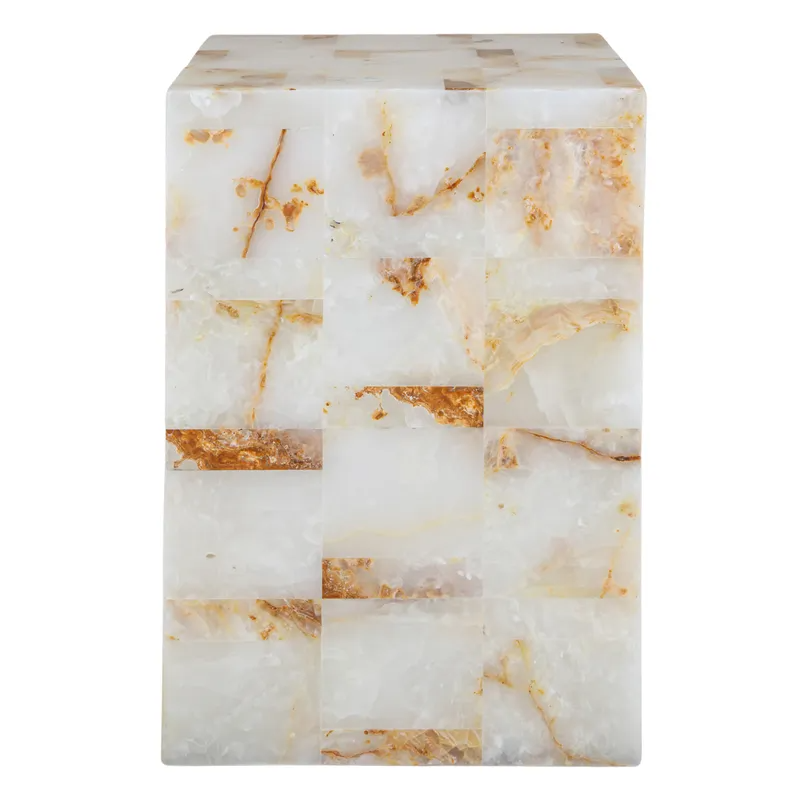 Hendrix Onyx Side Table, 35cm W x 35cm D x 50cm H (RRP $1331) - Image 2