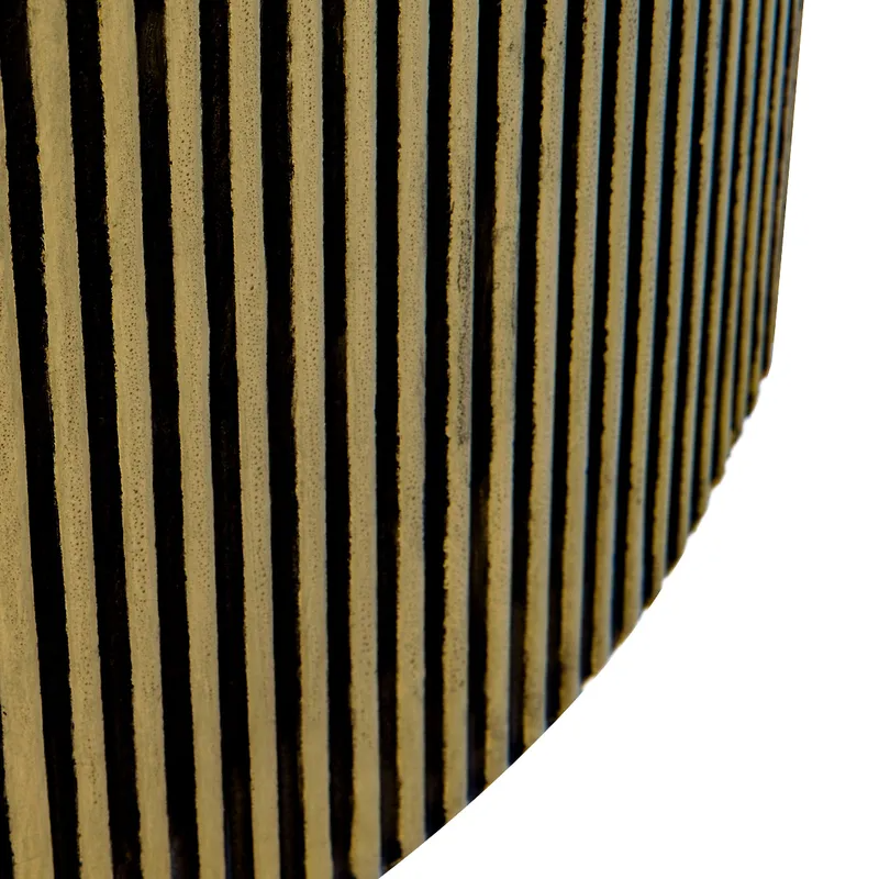 Chadwick Coffee Table Brass, 80cm Dia x 40cm H (RRP $2541) - Image 5