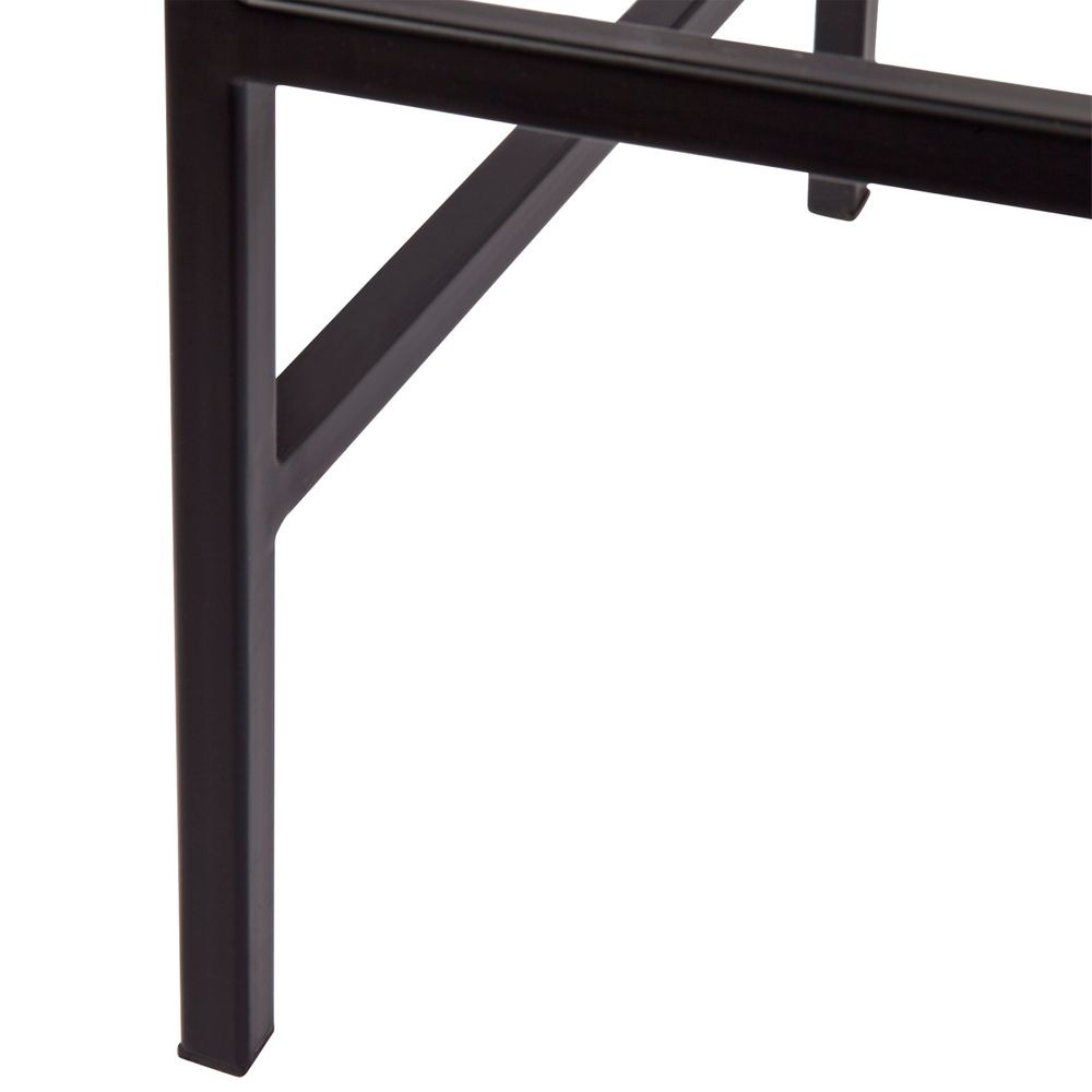 Kai Black Kitchen Stool Black Vegan Leather, 40cm W x 40cm D x 65cm H (RRP $429) - Image 5