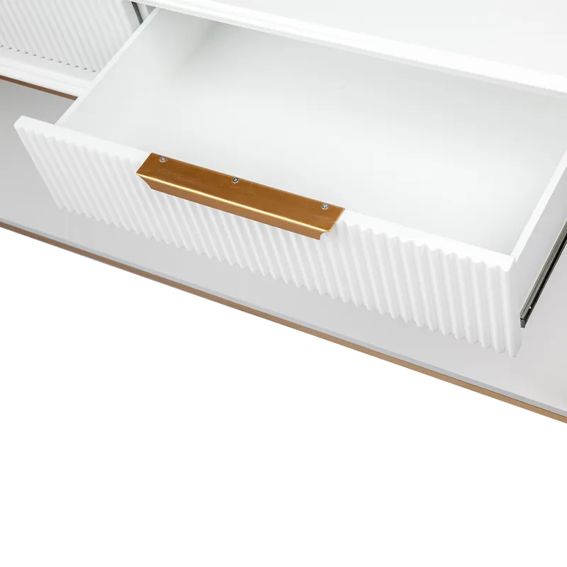 Aimee Console Table Large White, 200cm W x 45cm D x 81cm H (RRP $2629) - Image 6