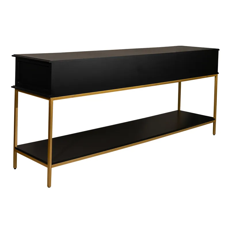 Aimee Console Table Large Black, 200cm W x 45cm D x 81cm H (RRP $2629) - Image 5