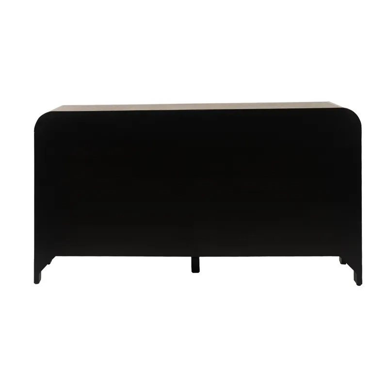 Chisholm Bedside Table Black, 60cm W x 50cm D x 60cm H (RRP $1859) - Image 6
