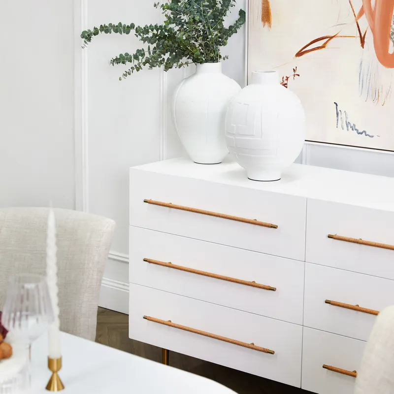 Retreat 6 Drawer Chest White, 160cm W x 50cm D x 83cm H (RRP $4389) - Image 4