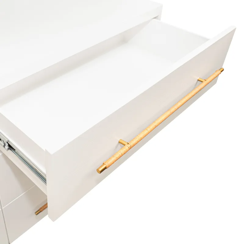 Retreat 6 Drawer Chest White, 160cm W x 50cm D x 83cm H (RRP $4389) - Image 6