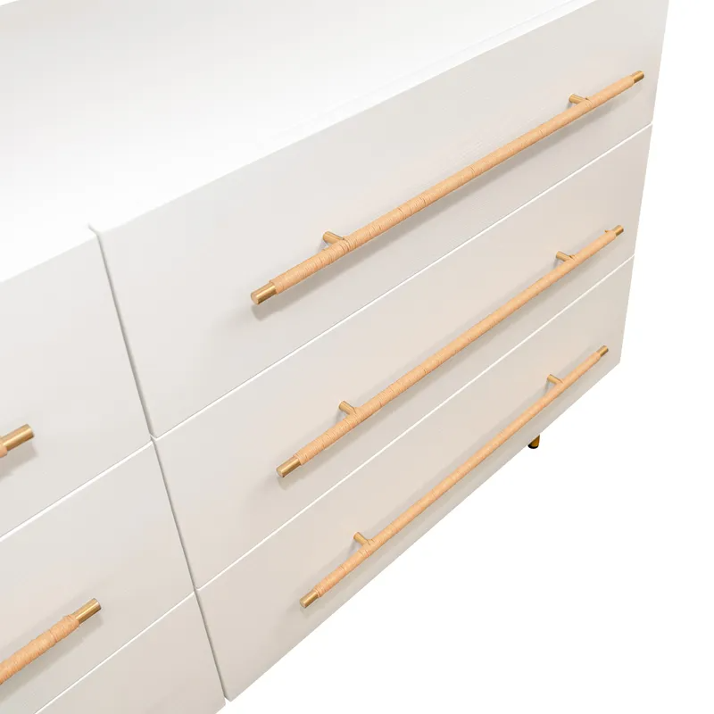 Retreat 6 Drawer Chest White, 160cm W x 50cm D x 83cm H (RRP $4389) - Image 7