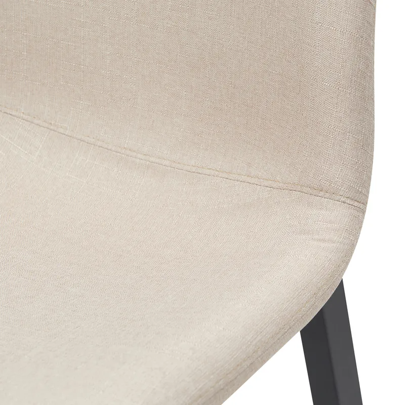 Jermaine Bar Stool Set of 2 Sand, 40cm W x 40cm D x 65cm H (RRP $759) - Image 4
